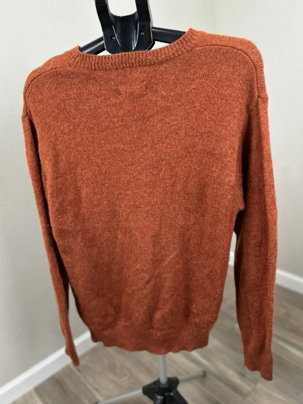 Pendleton Men’s M Washable Wool Crewneck Sweater Rust Brown Pullover